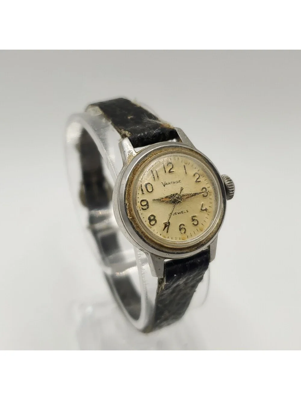 Vintage Vantage Mechanical Womens 20mm Watch For Parts Or Repair